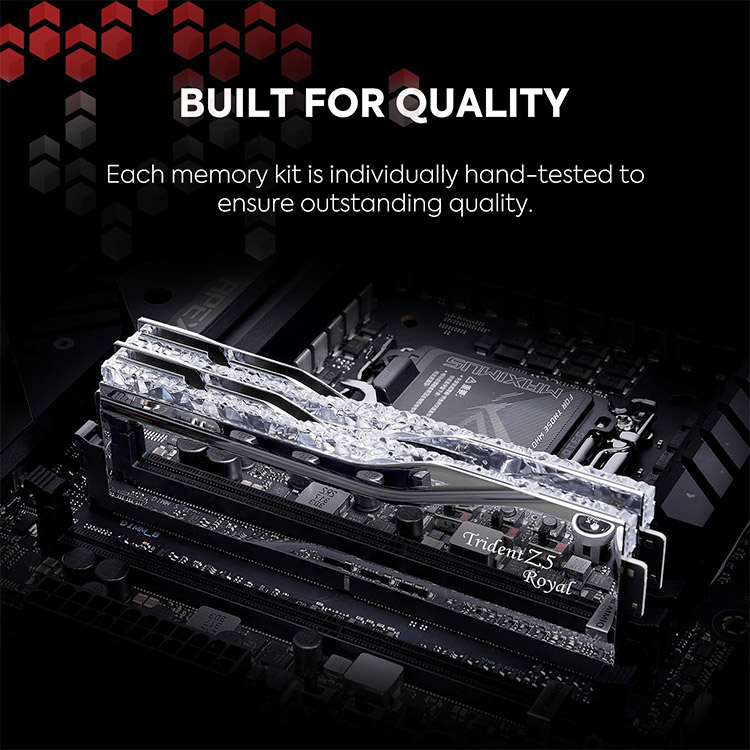 خرید G.Skill Trident Z5 Royal 64GB DDR5 RAM - Dual Stick - 6400MHz - CL32- Silver